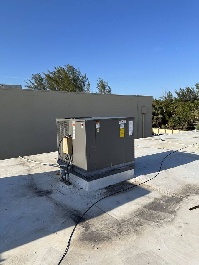 Commercial rooftop package unit